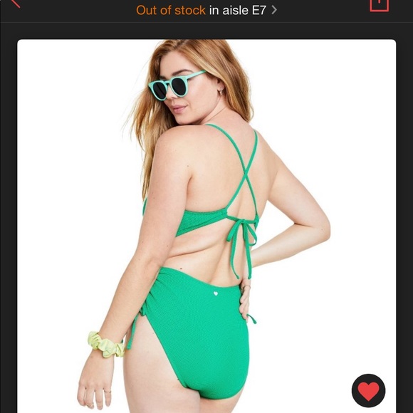 Stoney Clover Lane x Target Deep V Green One Piece - Picture 6 of 10